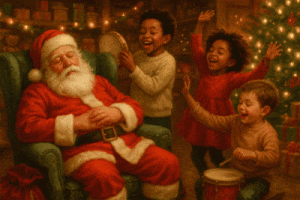 Um Papai Noel Cheio de Preguiça