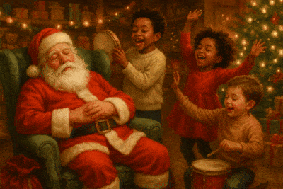 Um Papai Noel Cheio de Preguiça